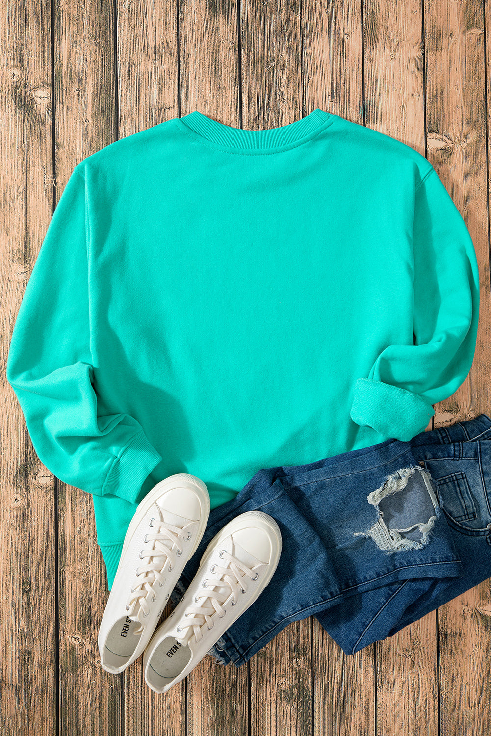 Jozina | Klassieke en eenvoudige effen fleece trui