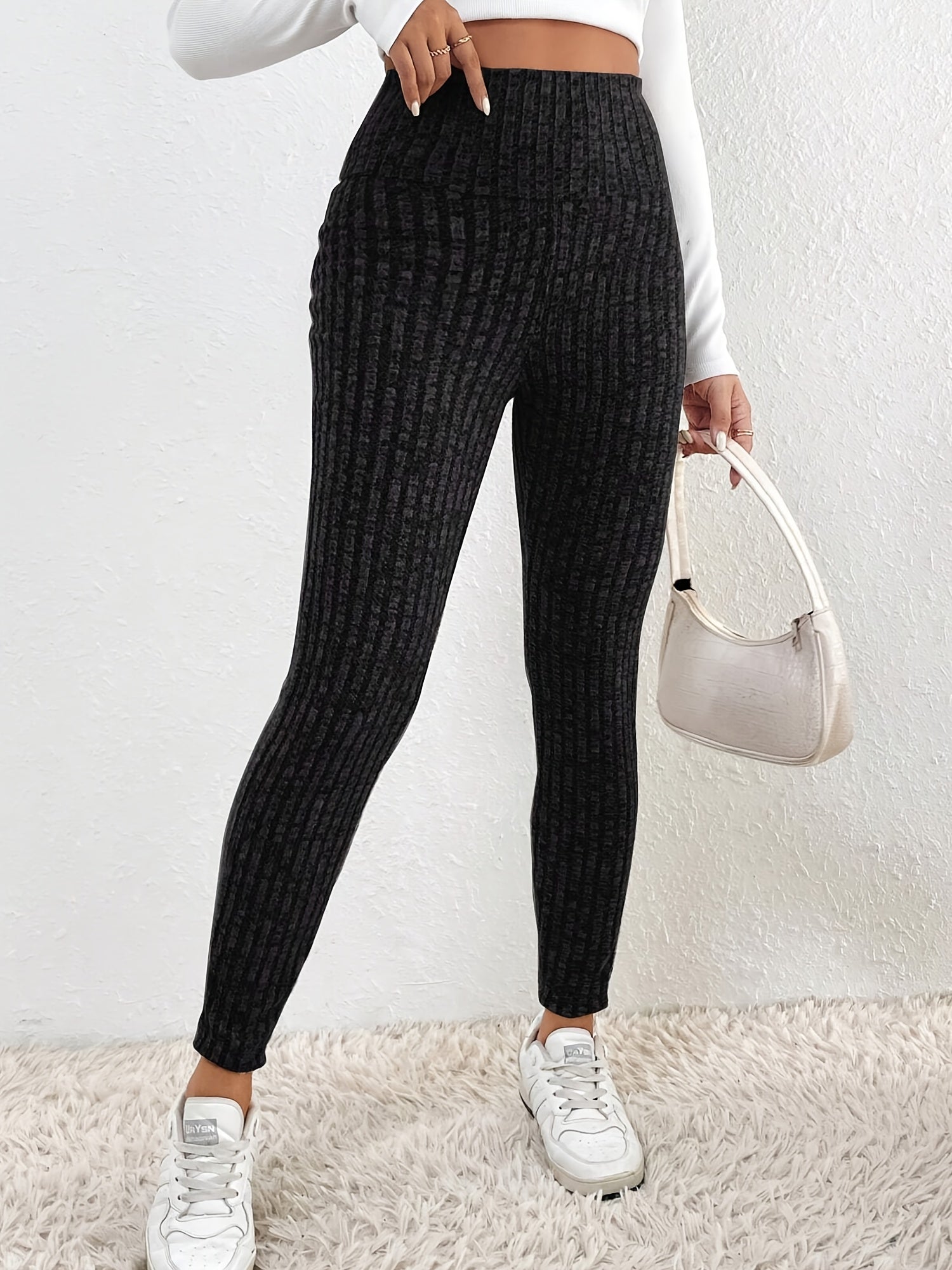Sabine | Gebreide dameslegging met hoge taille - comfortabel, elastisch en stijlvol broekje