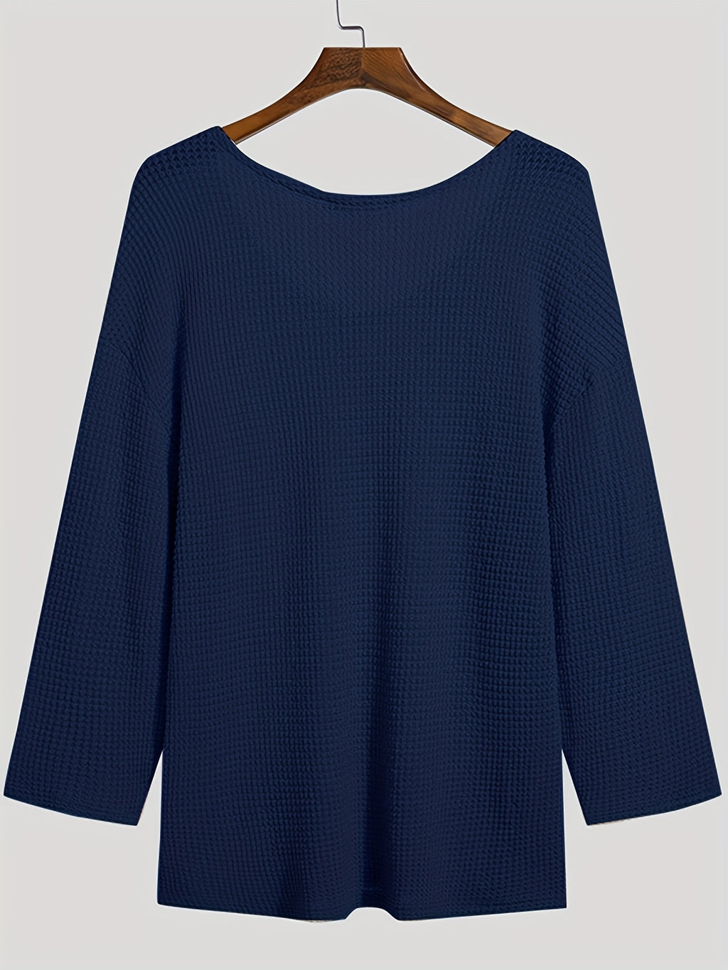 Hanno | Heren V-hals Lange Mouwen Hol gebreide Top - Casual, Lichtgewicht & Stijlvol Overhemd