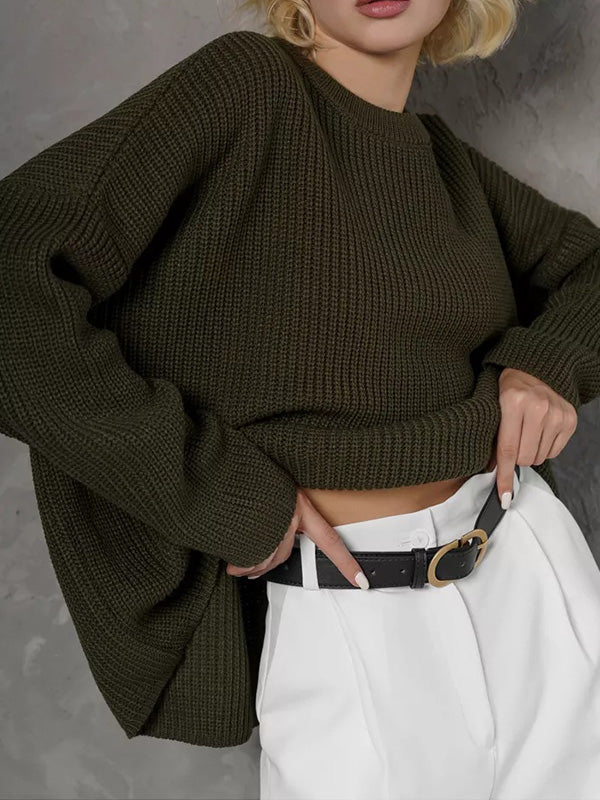 Alejandra | Eenvoudige oversized losse warme trui