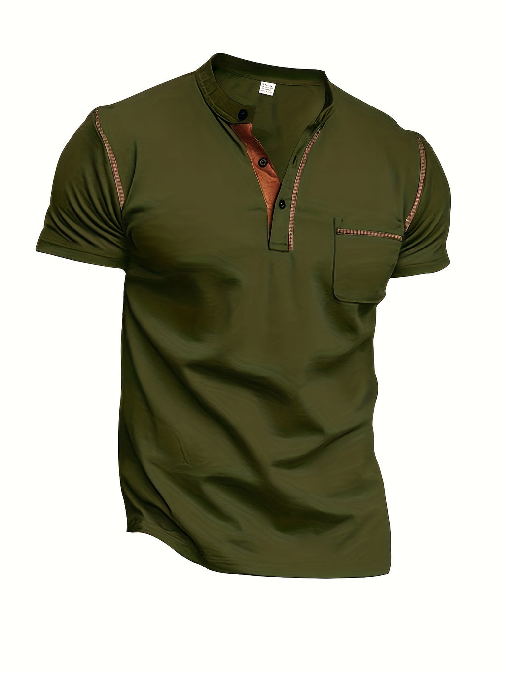 Fabrizio | T-shirt à manches courtes pour homme - Chemise décontractée en coton respirant