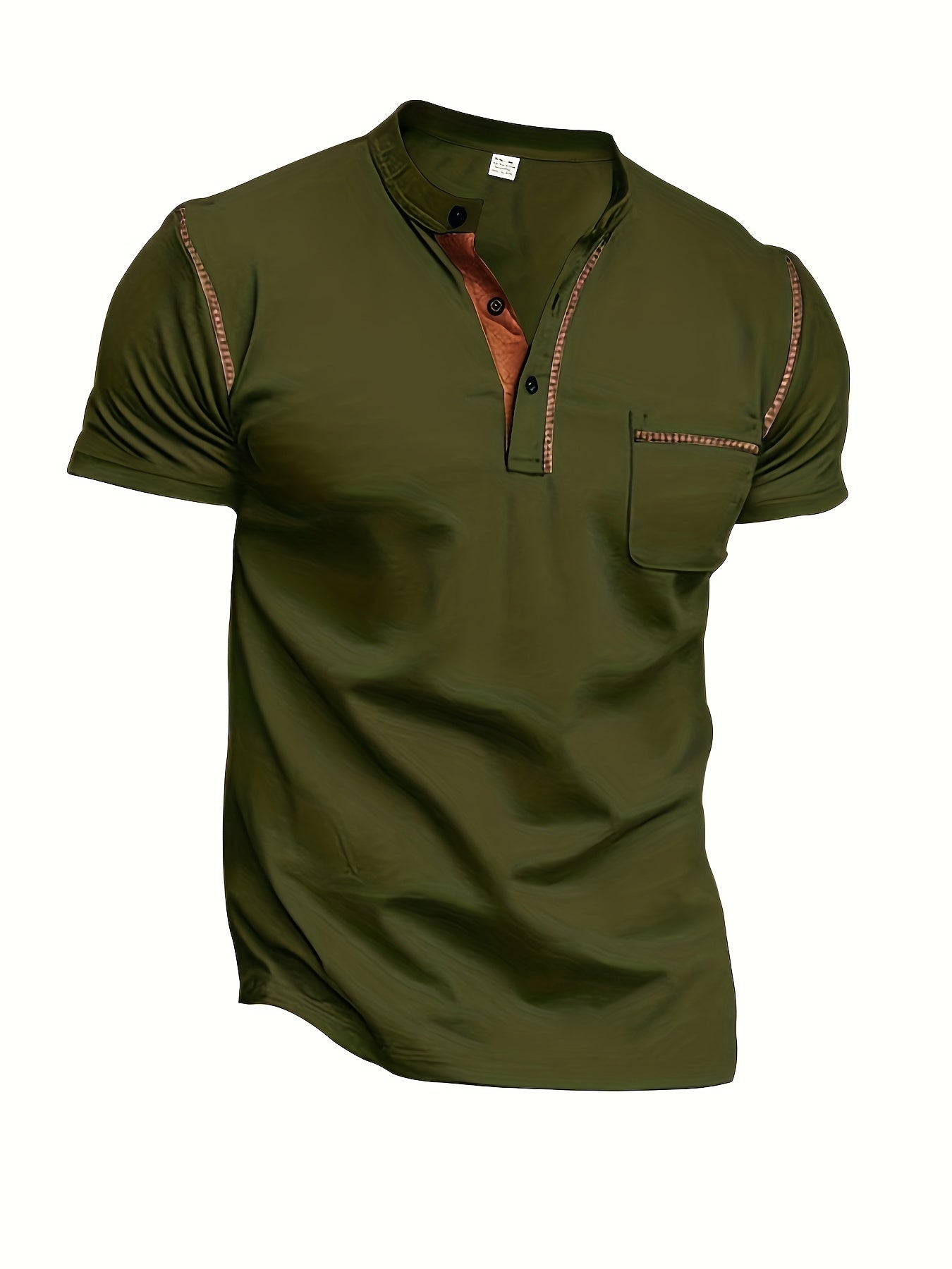 Fabrizio | T-shirt à manches courtes pour homme - Chemise décontractée en coton respirant