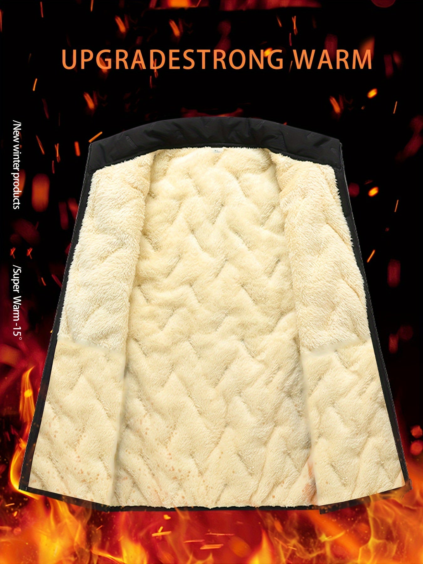 Kester | Winter Warme Heren Casual Geometrische Staande Kraag Fleece gevoerd Mouwloos Vest, Winddichte Buitenkleding