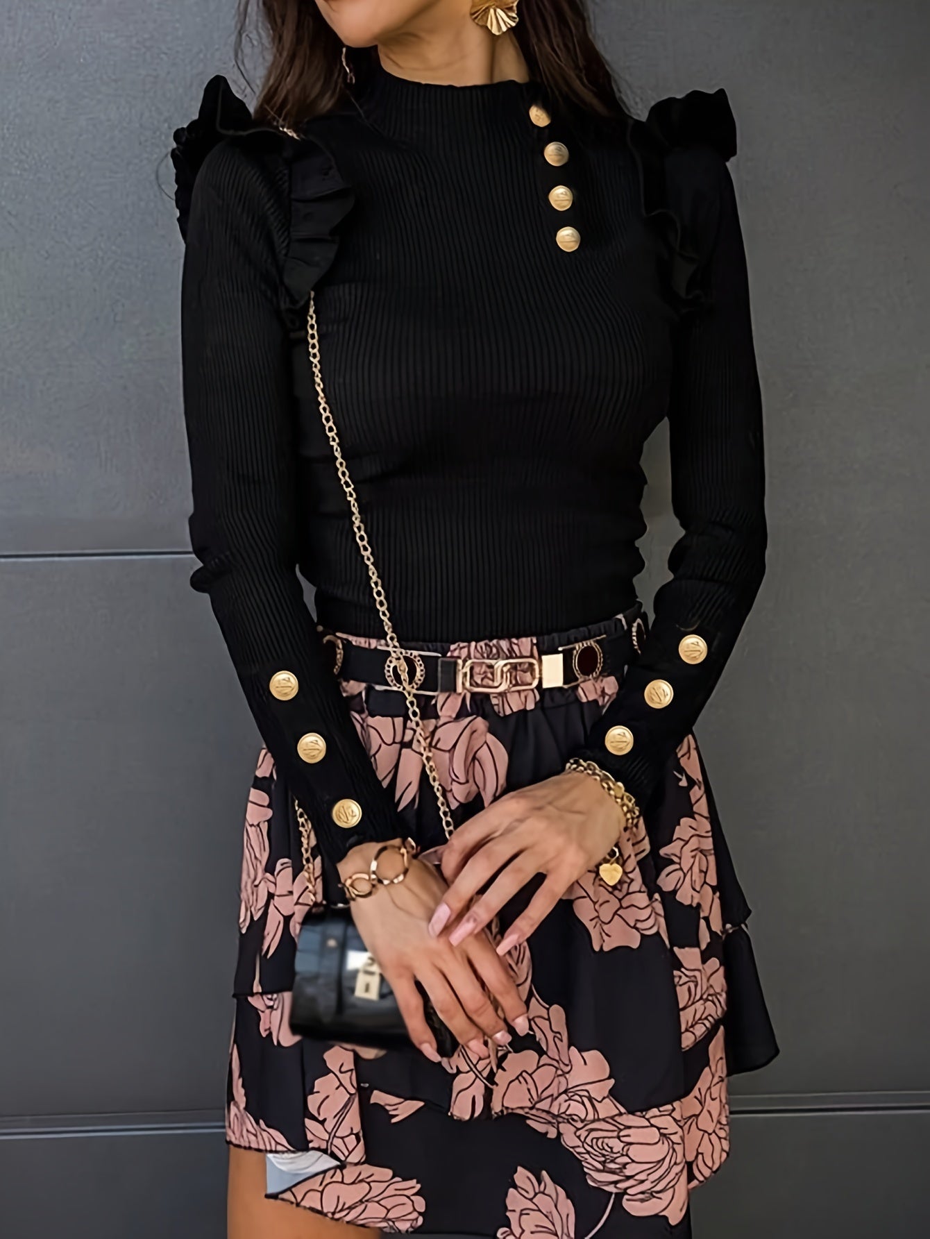 Narcissa | Elegante Pullover met knoopaccenten voor dames