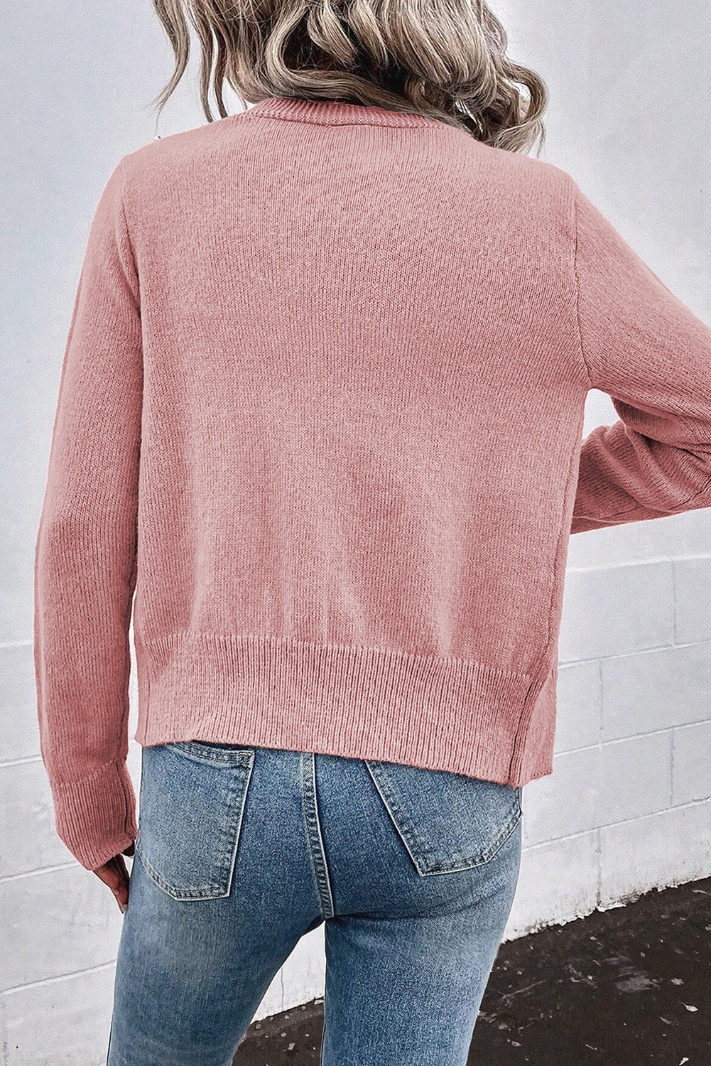 Crescenda | Elegant Cashmere Cardigan met Parel – Dames Herfst/Winter Luxe Vest