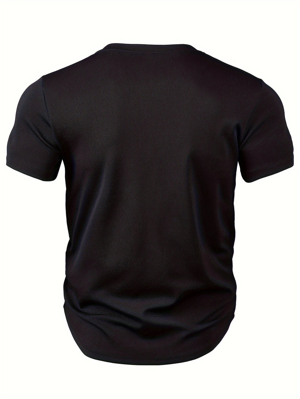Arnhold | Heren-T-shirt met getextureerd diepe V-hals - Korte mouwen, slanke pasvorm, vrijetijdskleding