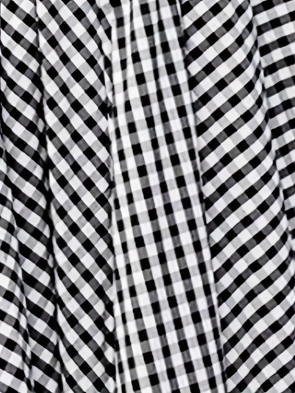 Mirthea | Gingham Midi Skirt for Women - high waist, flowy A-line, elegant and lightweight
