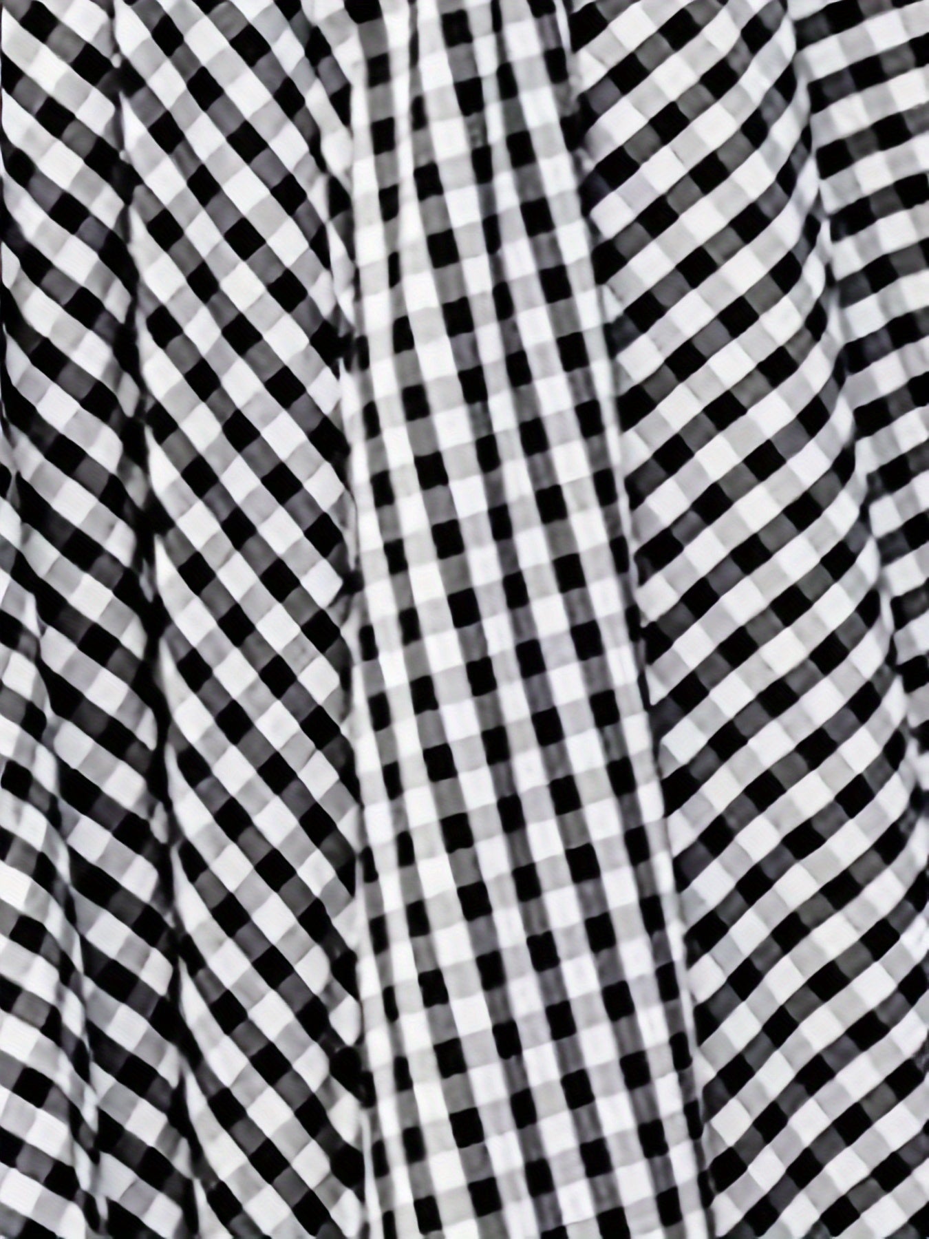 Mirthea | Gingham Midi Skirt for Women - high waist, flowy A-line, elegant and lightweight