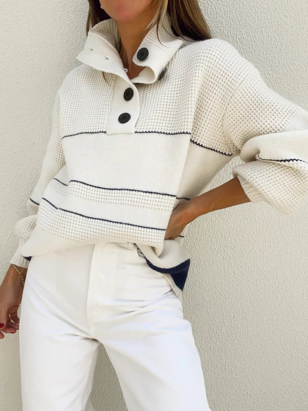 Nolani | Women’s Button-Front Open Sweater – Relaxed Knit Cardigan for Casual Everyday Style