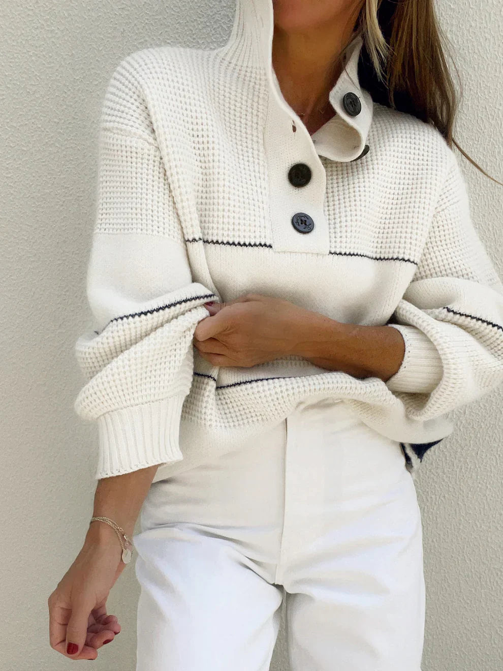 Nolani | Women’s Button-Front Open Sweater – Relaxed Knit Cardigan for Casual Everyday Style