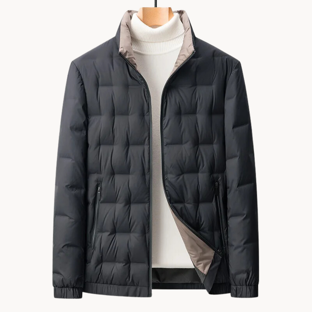 Wesley | Gewatteerd donsjack voor heren in de winter met staande kraag - warme, stijlvolle en geïsoleerde bovenkleding