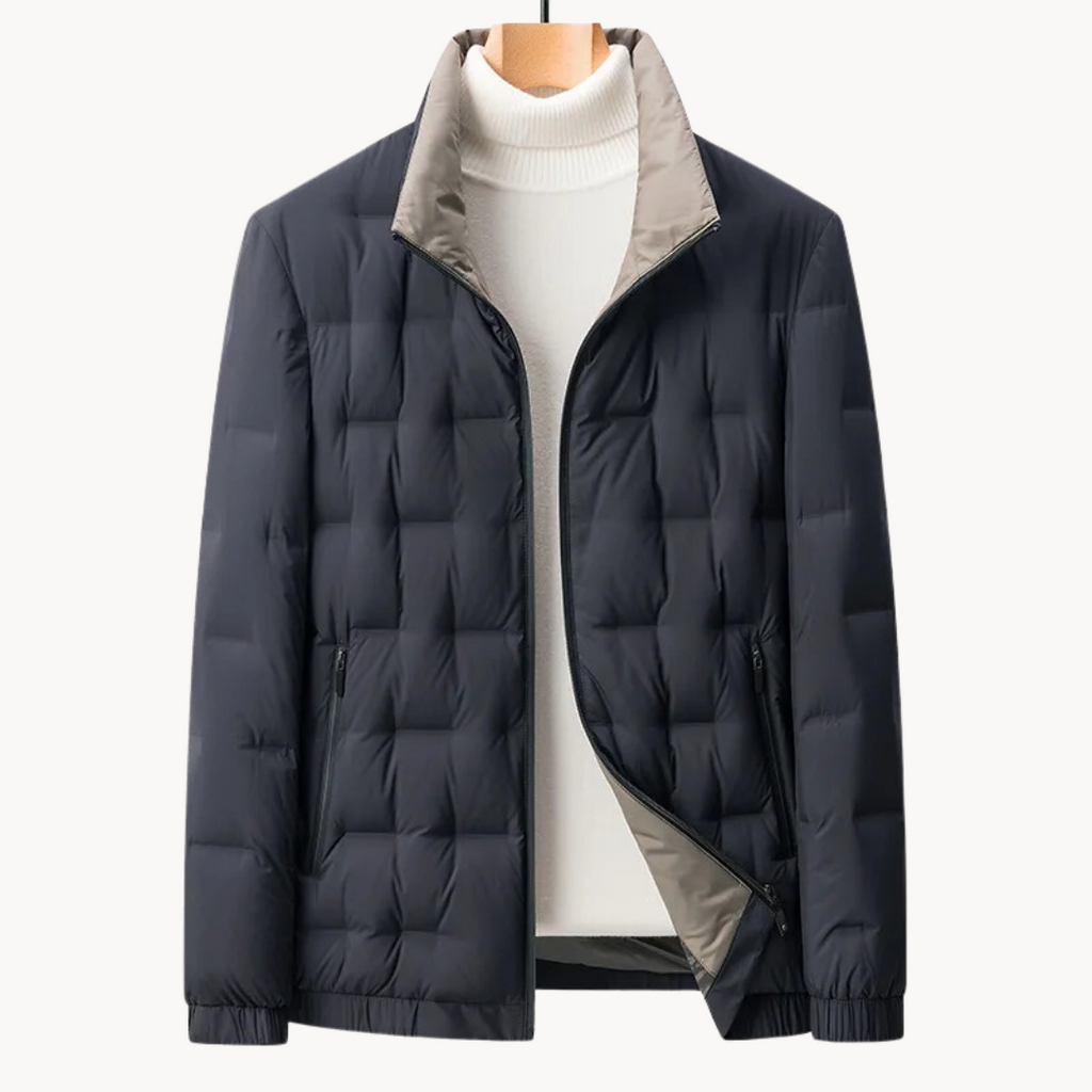 Wesley | Gewatteerd donsjack voor heren in de winter met staande kraag - warme, stijlvolle en geïsoleerde bovenkleding