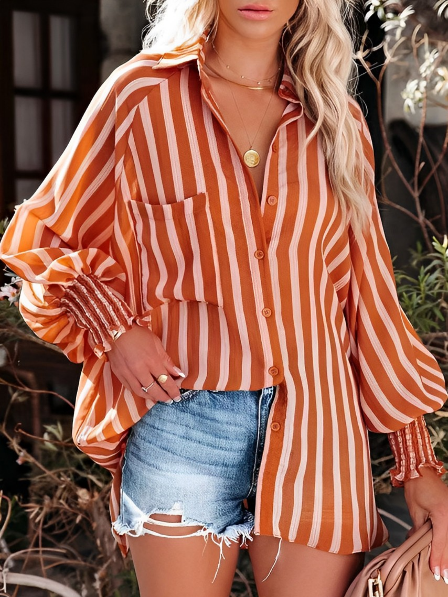 Brigitte | Mediterraan gestreept overhemd