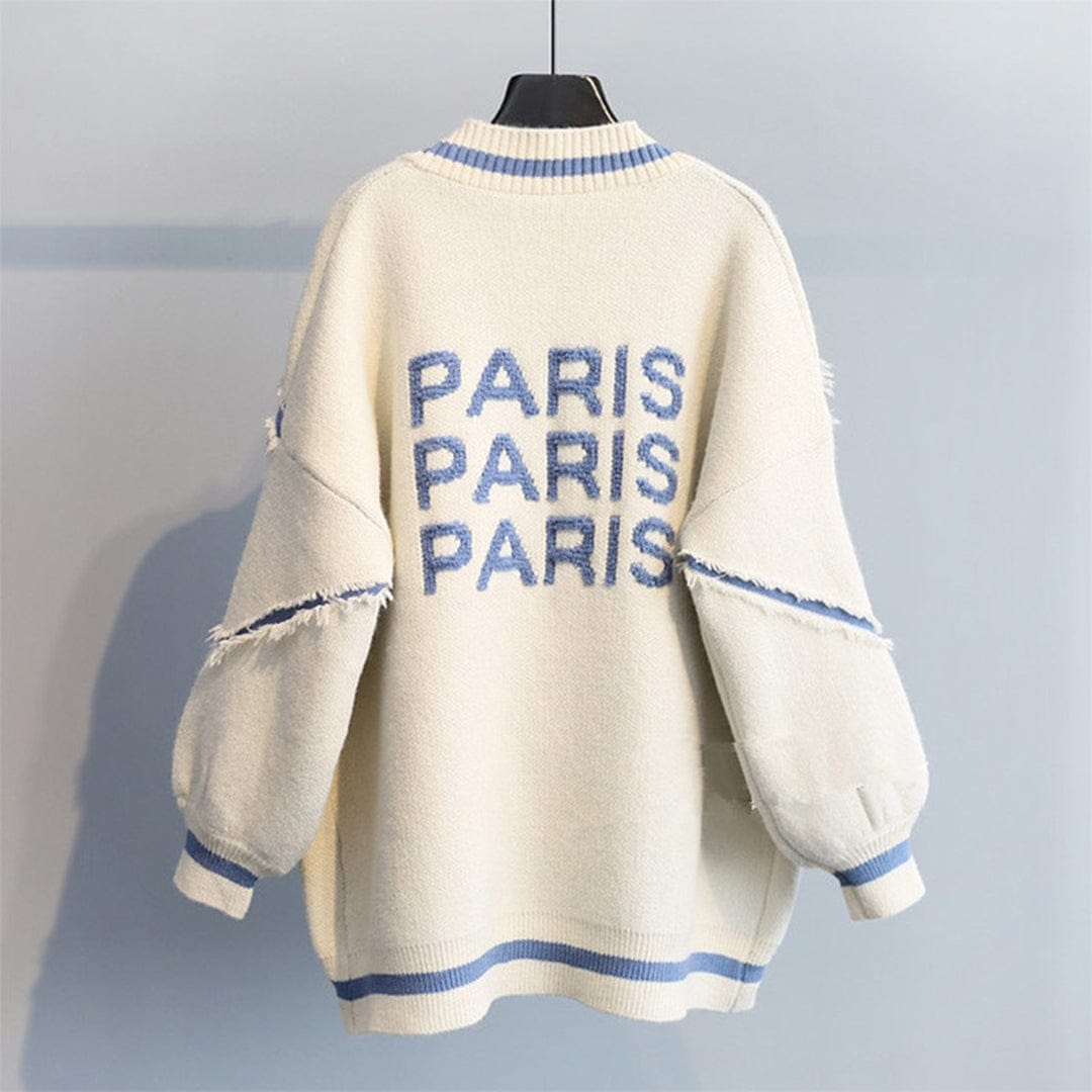 Freesia | Oversized gebreid damesvest, knusse gebreide trui voor casual kleding