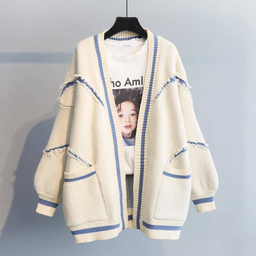 Freesia | Oversized gebreid damesvest, knusse gebreide trui voor casual kleding