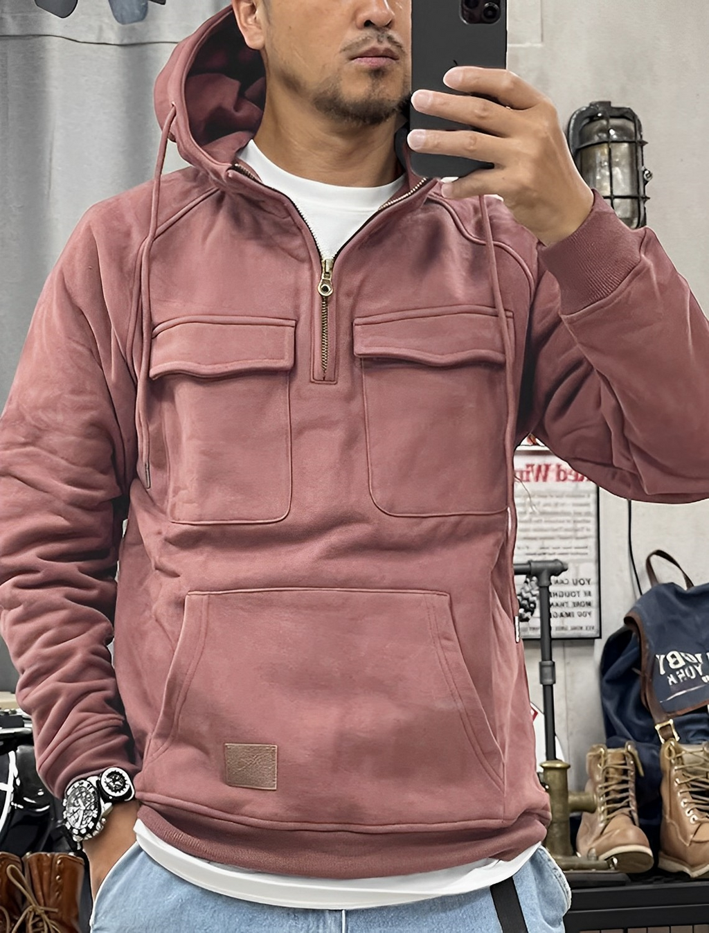 Orik | Sweat à capuche tactique fonctionnel à poches multiples, sweat-shirt urbain durable