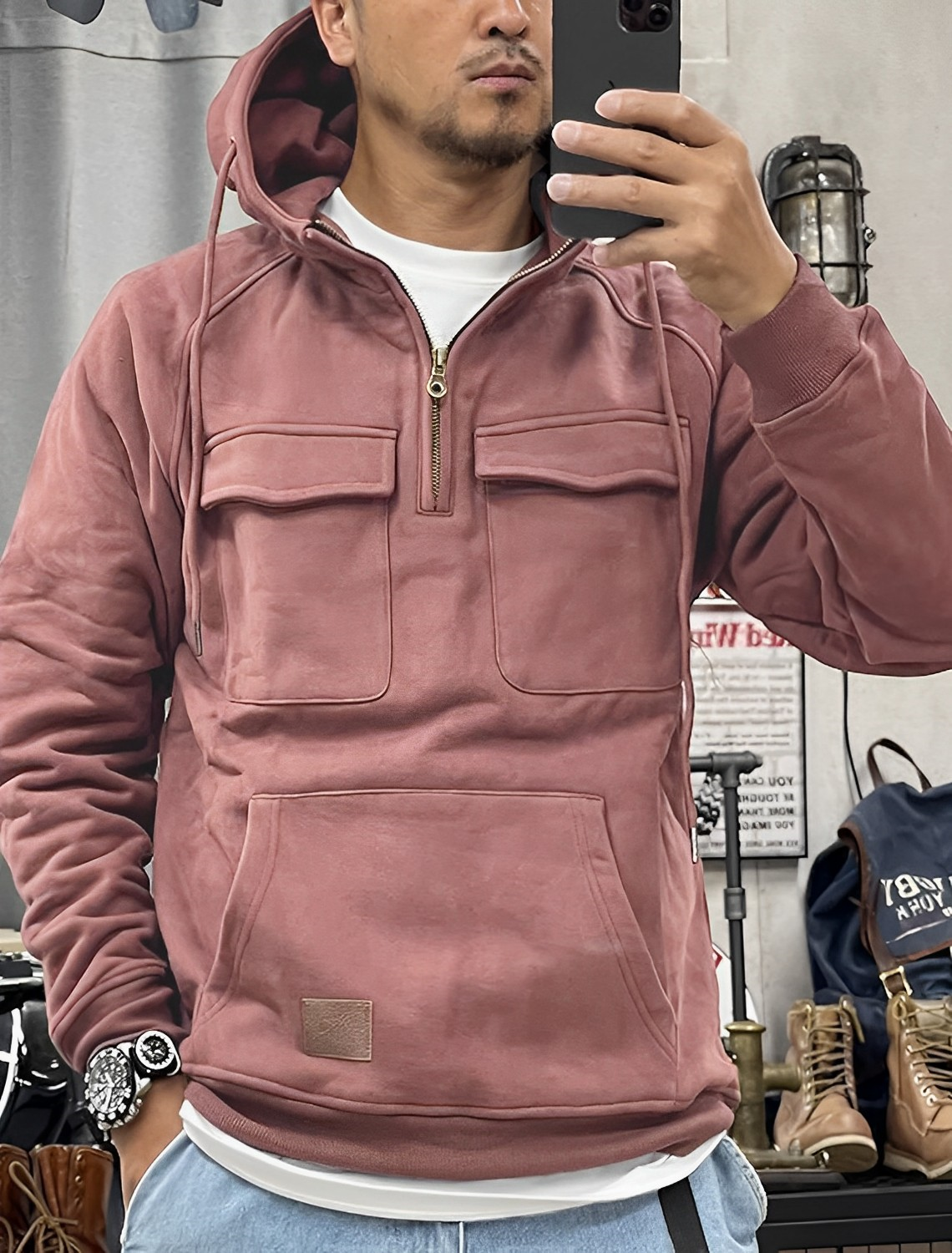 Orik | Functionele tactische hoodie met meerdere zakken, duurzame urban sweatshirt