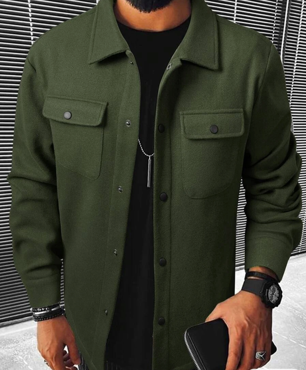 Sylric | Warme herenoverhemd met lange mouwen - Casual Flanellen Overhemd, Zachte Knusse Stof