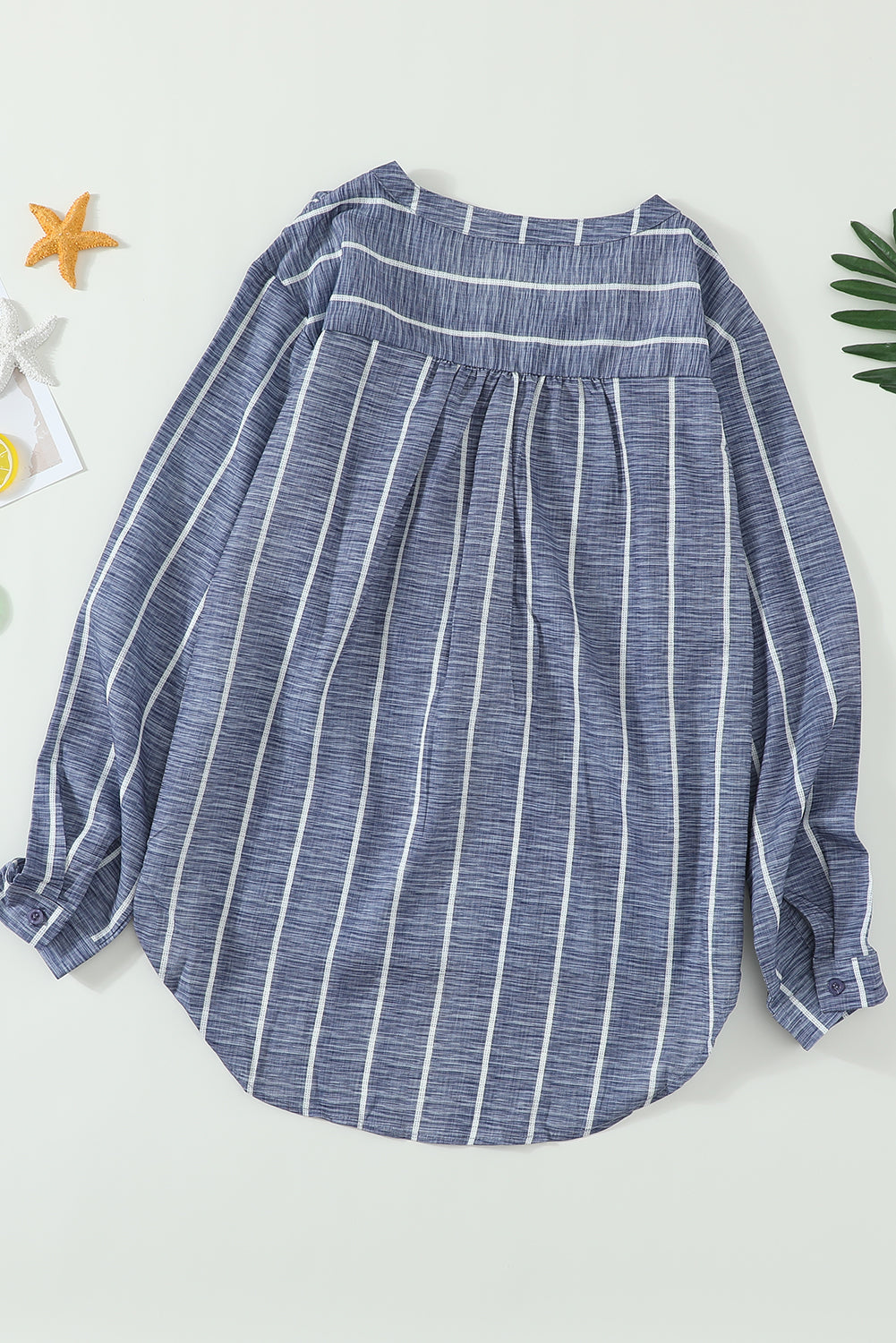 Elysia | Striped Casual Long Sleeve Blouse for Women