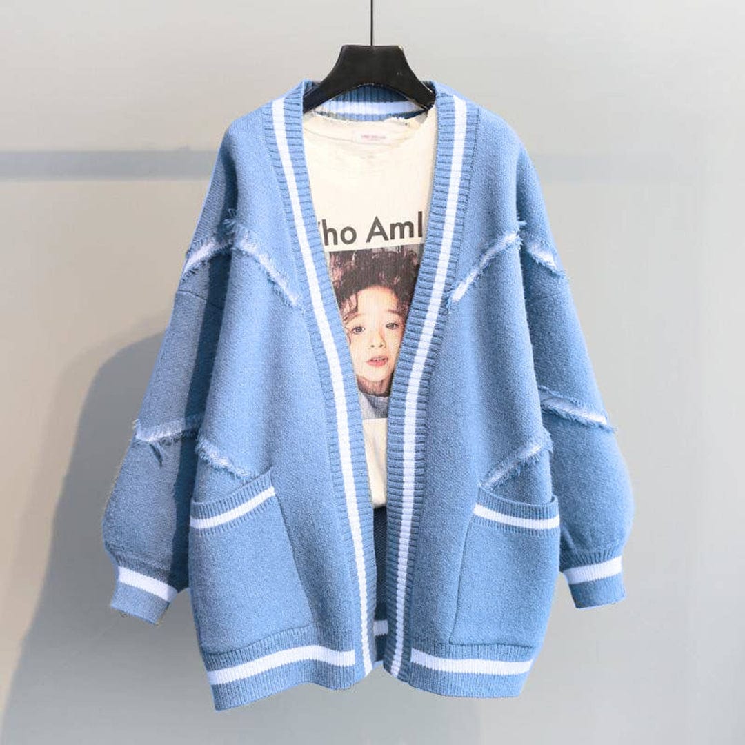 Freesia | Oversized gebreid damesvest, knusse gebreide trui voor casual kleding
