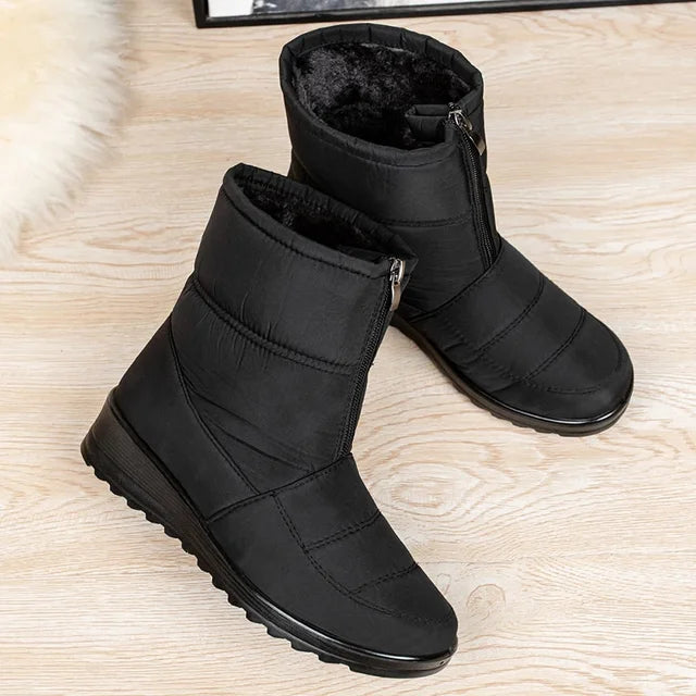 Patrina | Bottes d'hiver imperméables pour femmes, antidérapantes, chaudes, durables, confortables et élégantes