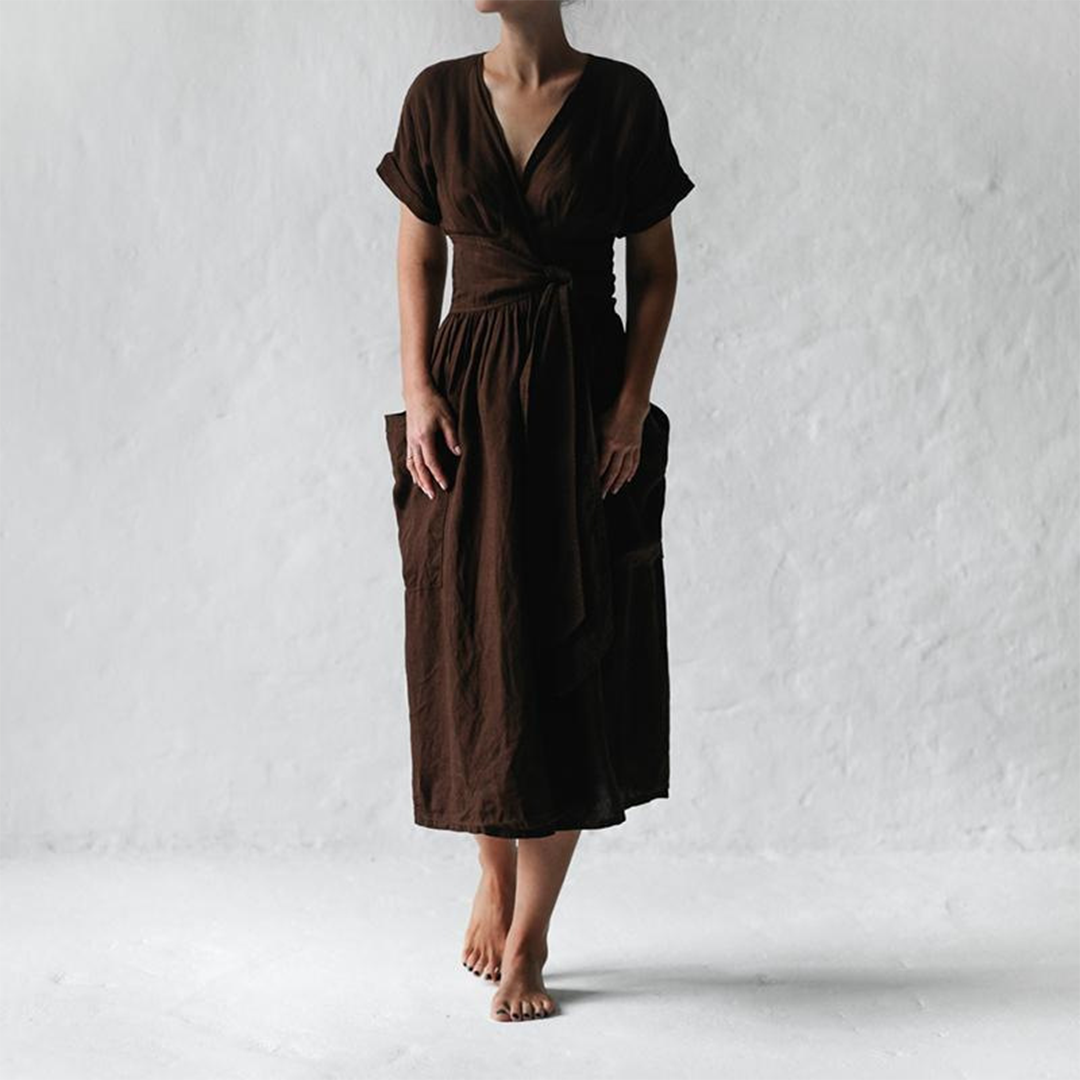 Havva - Casual v-hals jurk