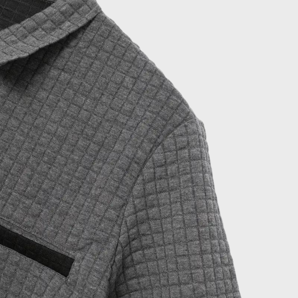 Tavrik | Getextureerd poloshirt voor heren - stijlvol, comfortabele pasvorm, vrijetijdskleding
