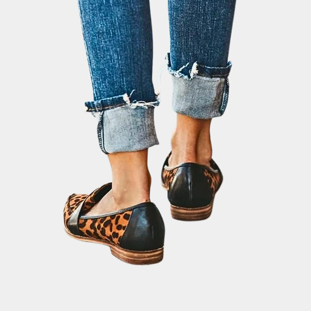 Evoque | Suède loafers voor dames – elegante instapschoenen met spitse neus, comfortabele