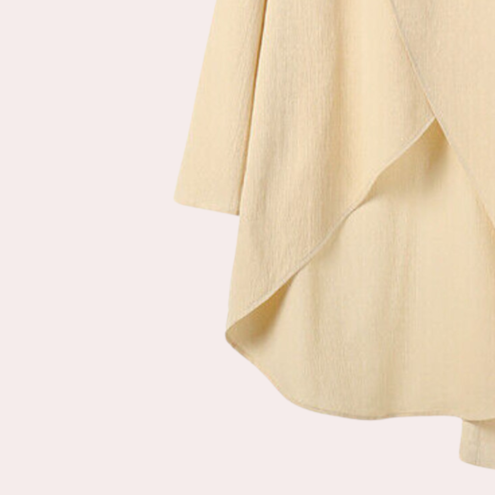 Ythelle | Dames Blouse & Broek Set met Onregelmatige Hemd - Elegante Casual Outfit