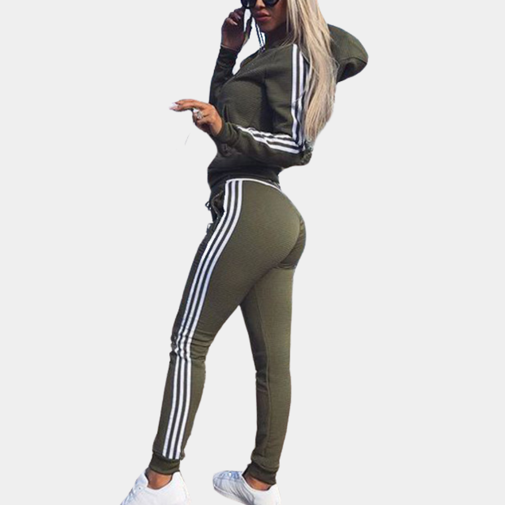 Sylvyn | Women's 2-Piece Tracksuit - Casual Hoodie & Sweatpants