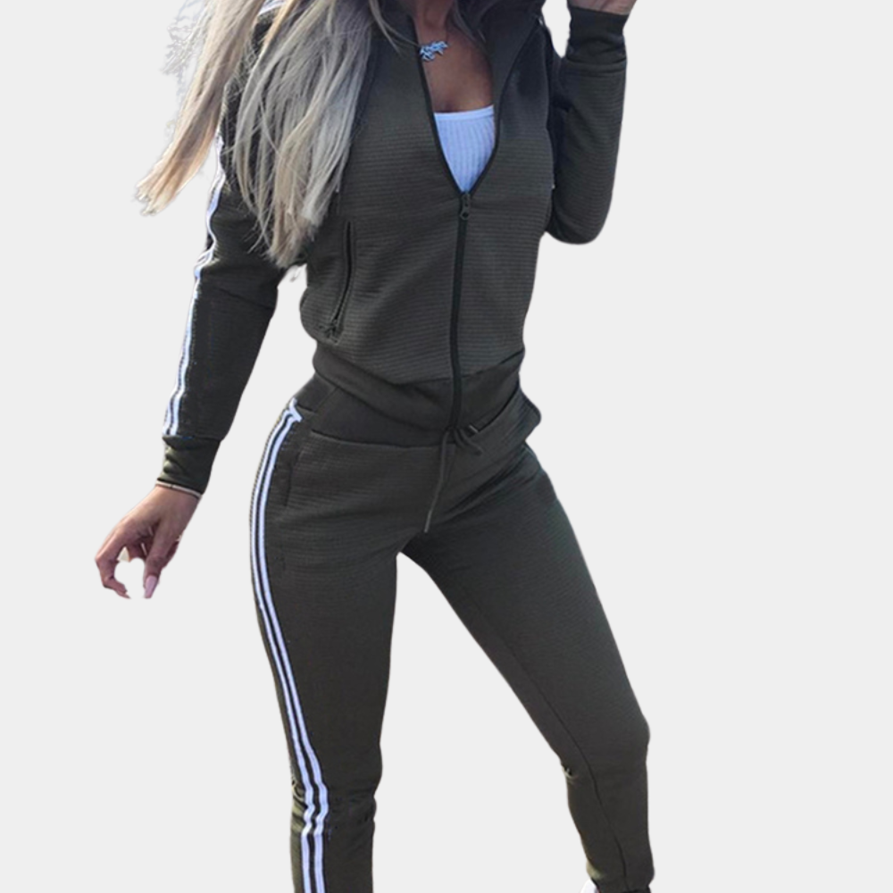 Sylvyn | Women's 2-Piece Tracksuit - Casual Hoodie & Sweatpants
