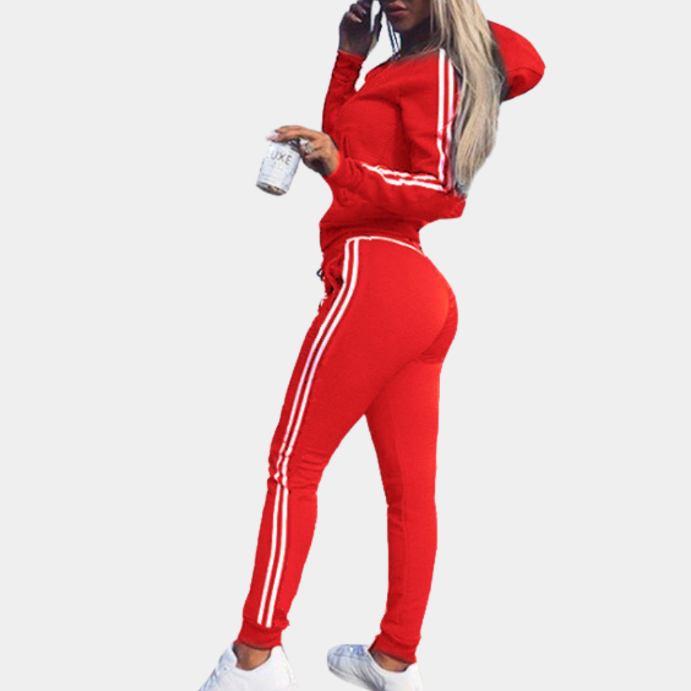 Sylvyn | Women's 2-Piece Tracksuit - Casual Hoodie & Sweatpants