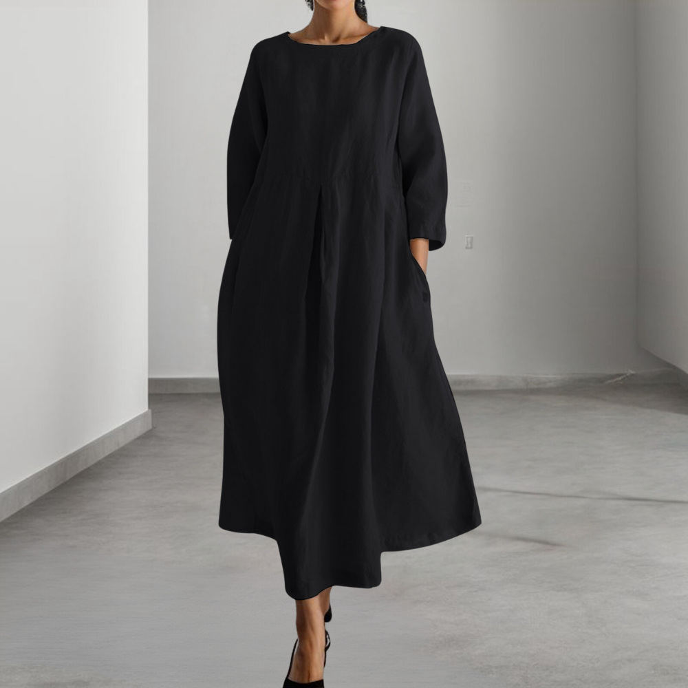 Branca | Losvallende jurk met lange mouwen voor vrouwen - Comfortabel en elegant vrijetijdskleding