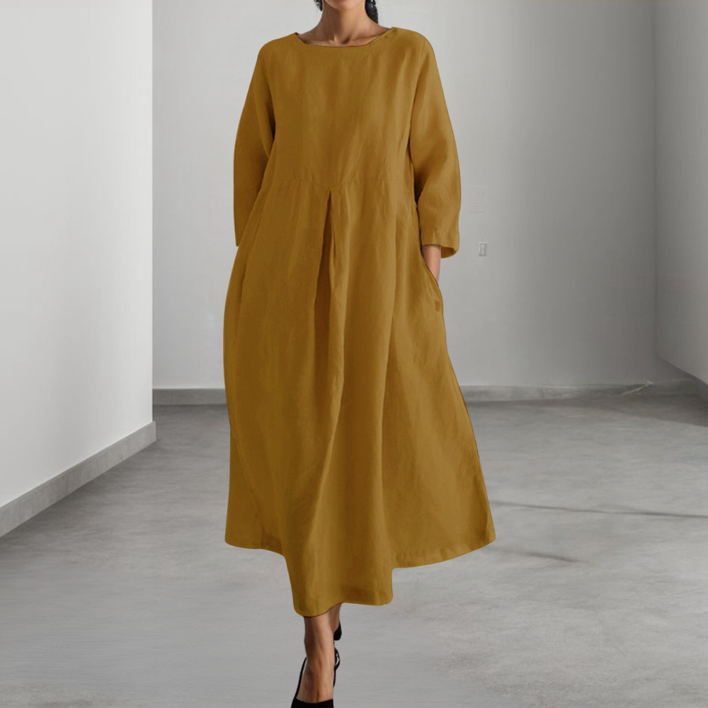 Branca | Losvallende jurk met lange mouwen voor vrouwen - Comfortabel en elegant vrijetijdskleding