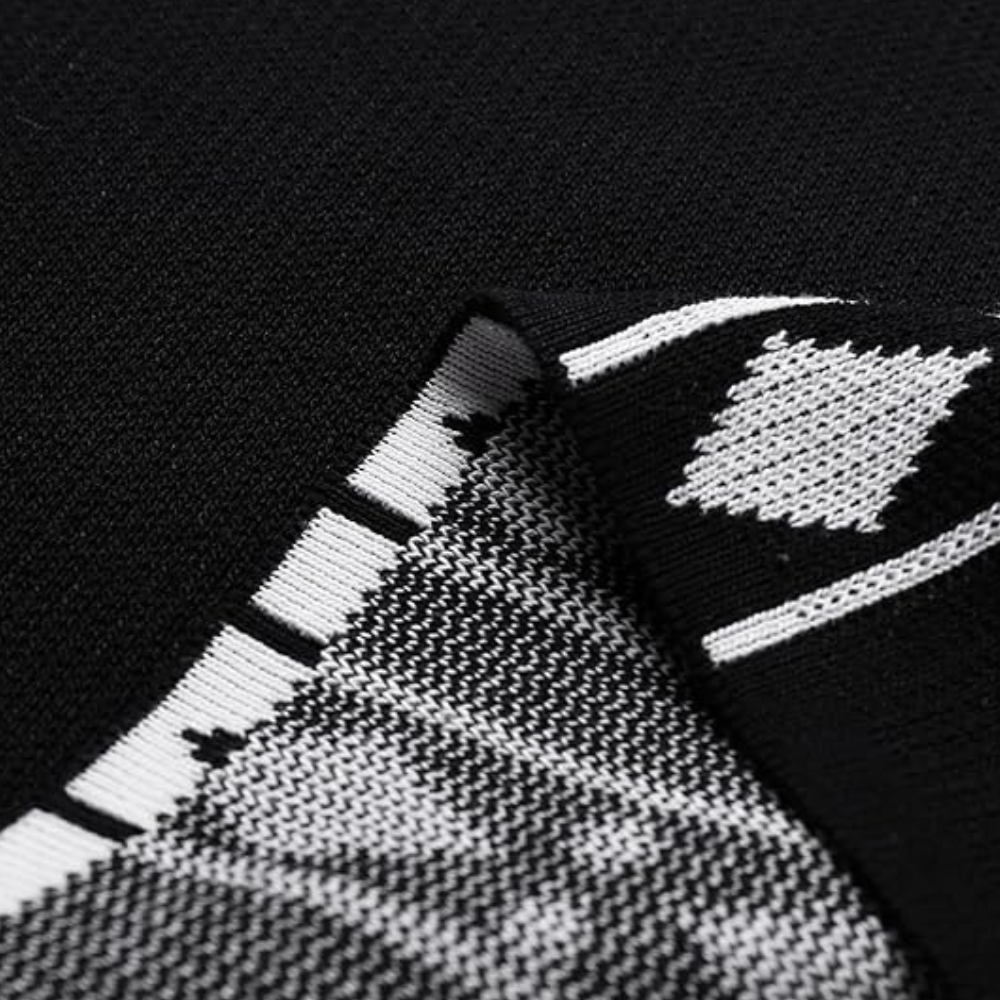 Wylaris | Elegant gebreid herenpoloshirt met geometrisch patroon
