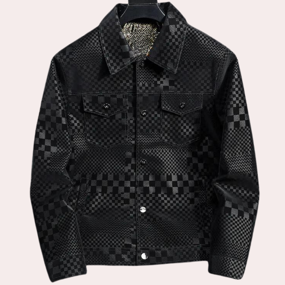 Sakko | Herenjas met knopen – Stijlvol geruit patroon, slim fit casual & semi-formele jas