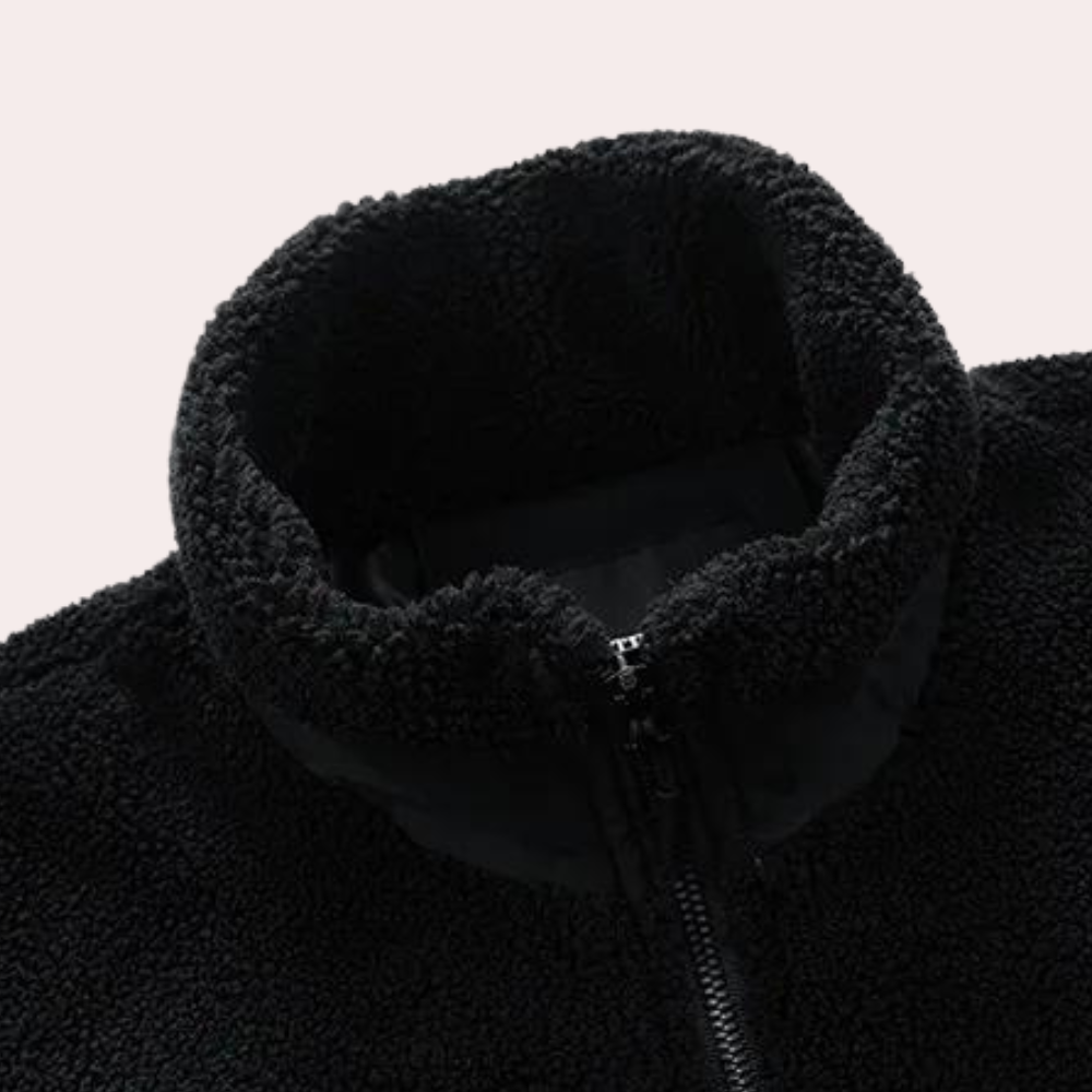 Magnus | Heren outdoor warme fleece jas met kraag - winddichte winterjas