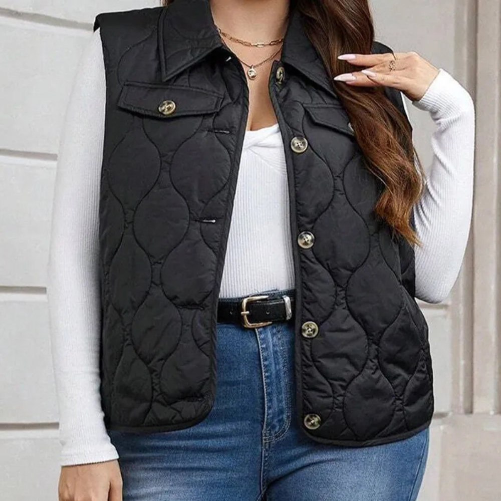 Costanza | Gewatteerd mouwloos damesvest - Elegante lichtgewicht geïsoleerde laag voor herfst en winter