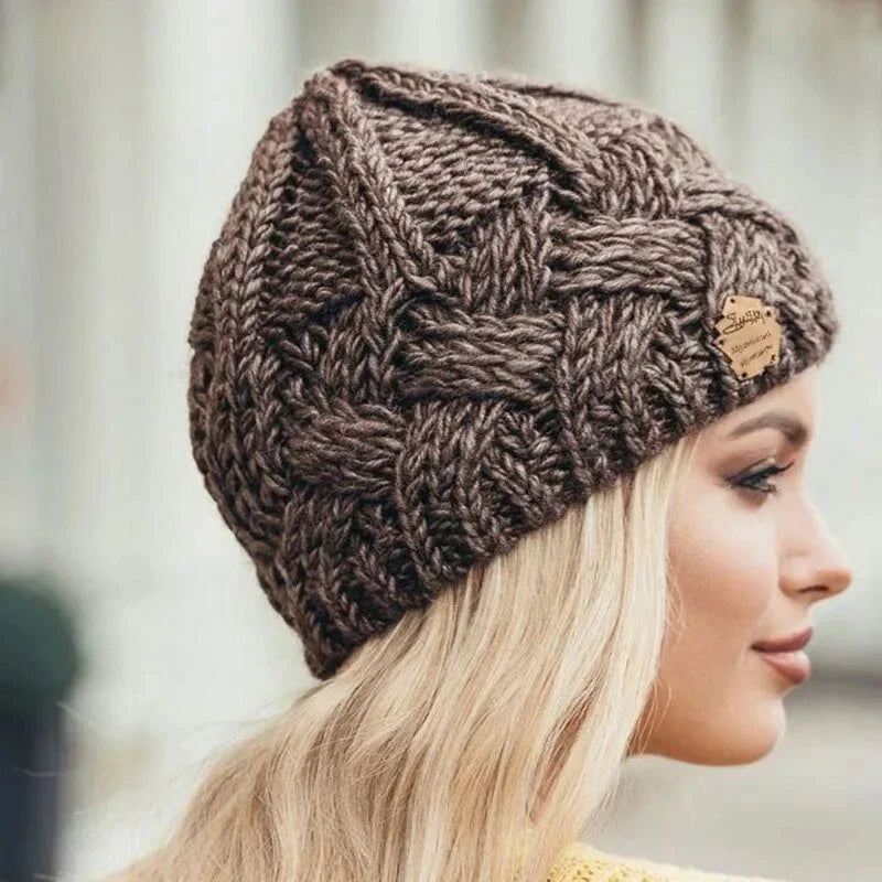 Coziva | Gebreide wintermuts voor dames – Warme damesmuts, zachte gebreide muts voor koud weer