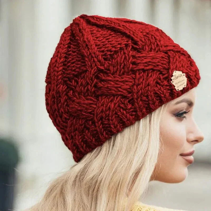 Coziva | Gebreide wintermuts voor dames – Warme damesmuts, zachte gebreide muts voor koud weer