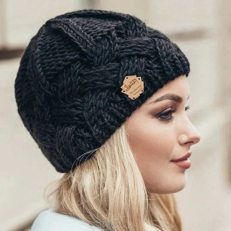 Coziva | Gebreide wintermuts voor dames – Warme damesmuts, zachte gebreide muts voor koud weer