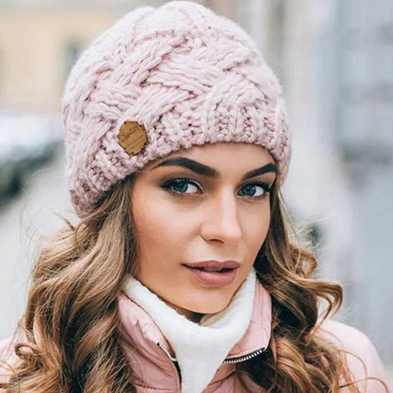 Coziva | Gebreide wintermuts voor dames – Warme damesmuts, zachte gebreide muts voor koud weer