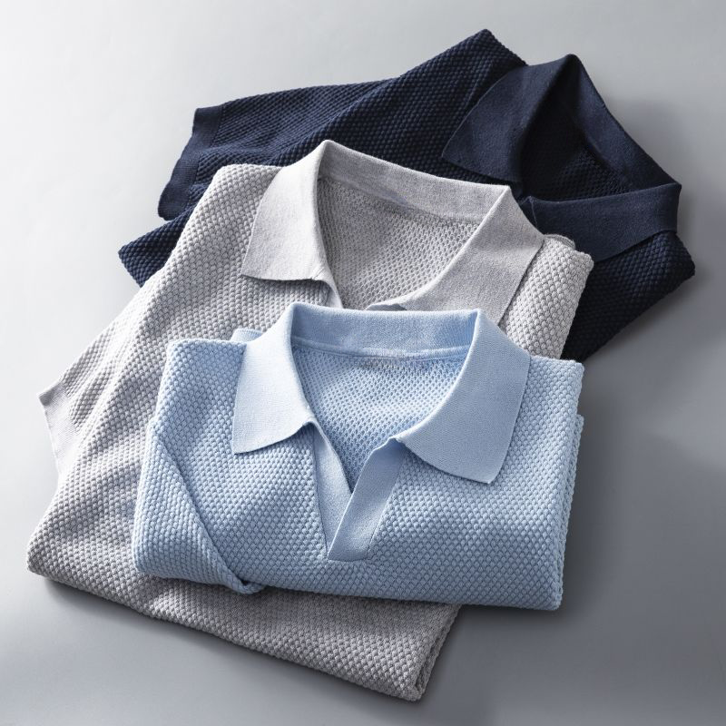 Iskander | Men's Structured Short Sleeve Polo Shirt - Breathable Fabric