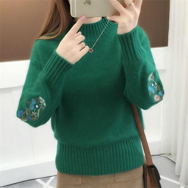 Delyth | Pull en maille Blooming Elegance à motif floral pour femme