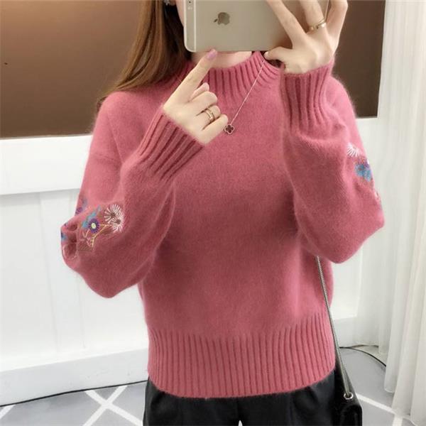 Delyth | Pull en maille Blooming Elegance à motif floral pour femme