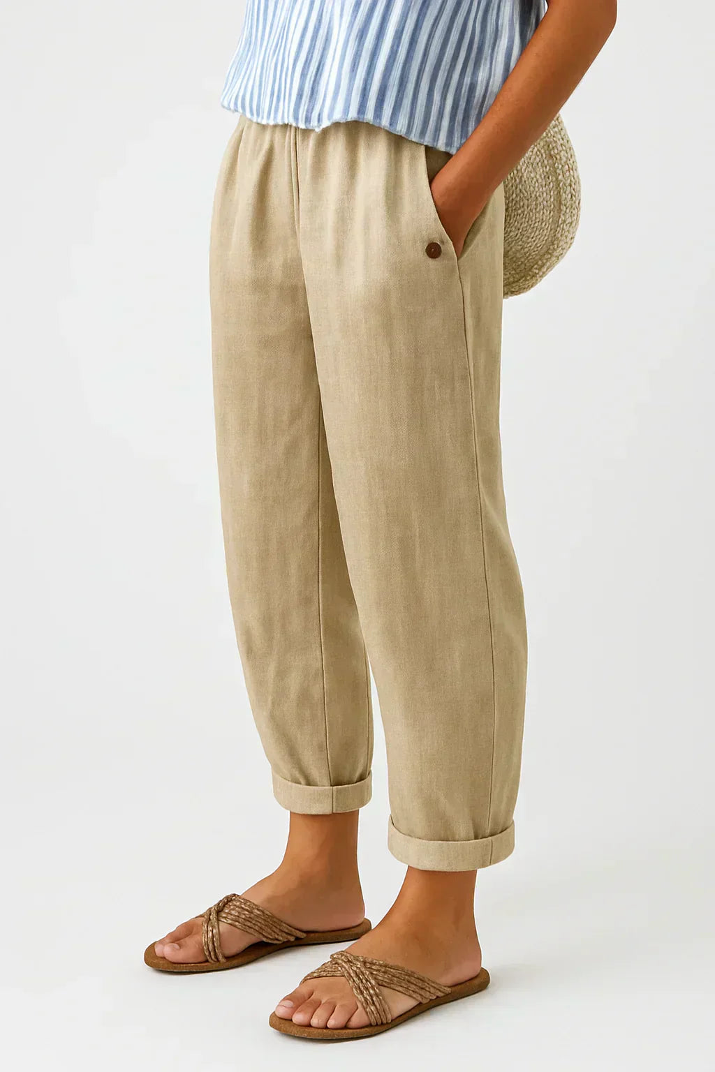 Maerelle | Comfortabele damesbroek met wijde pijpen – Casual broek