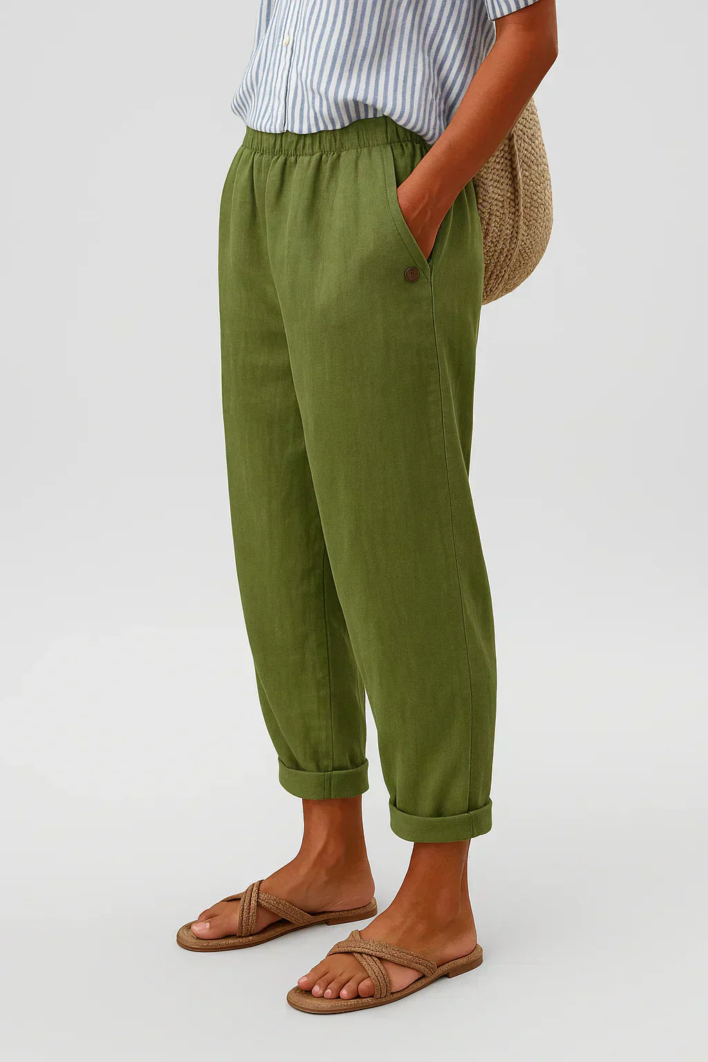 Maerelle | Comfortabele damesbroek met wijde pijpen – Casual broek