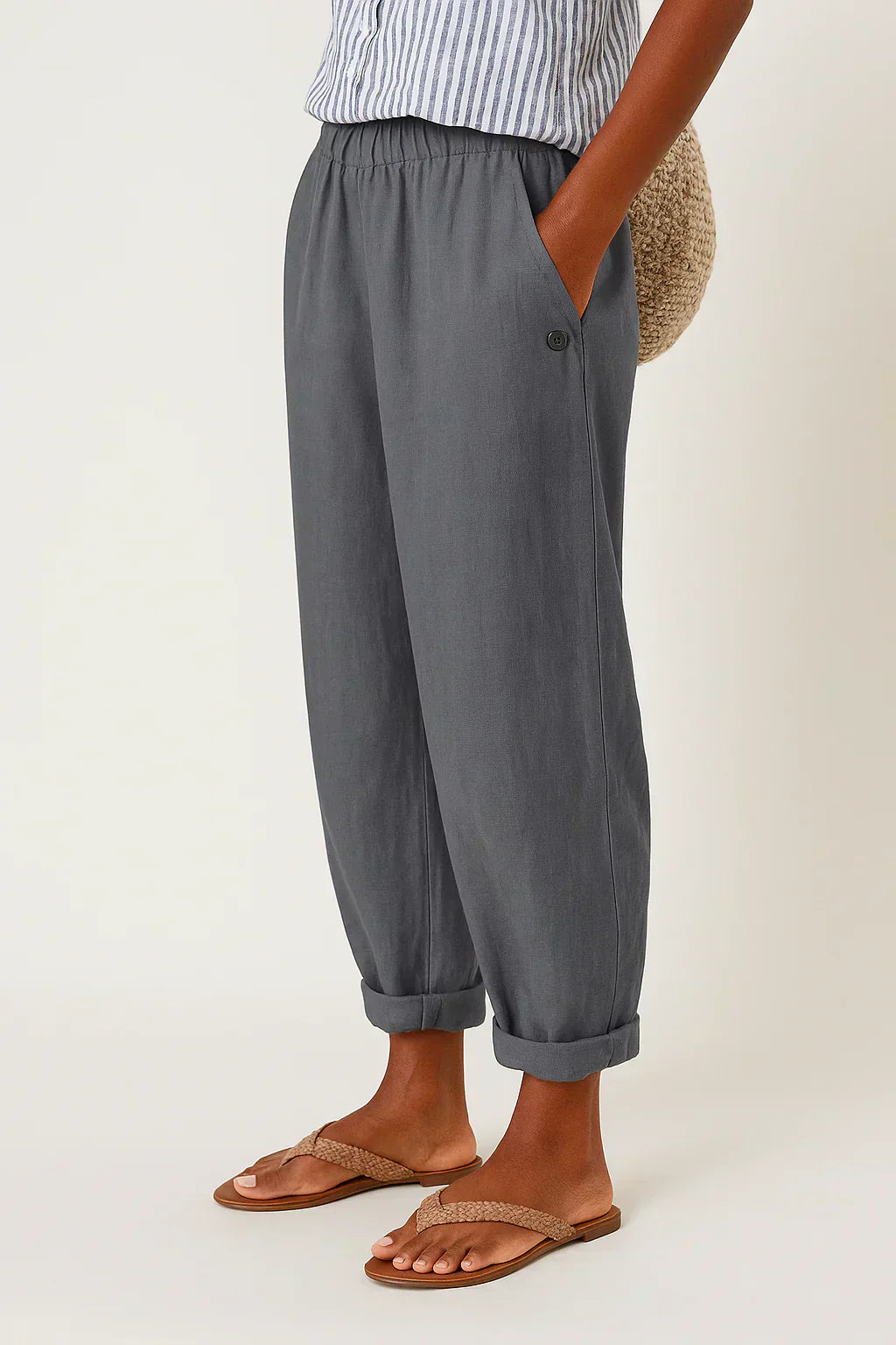 Maerelle | Comfortabele damesbroek met wijde pijpen – Casual broek