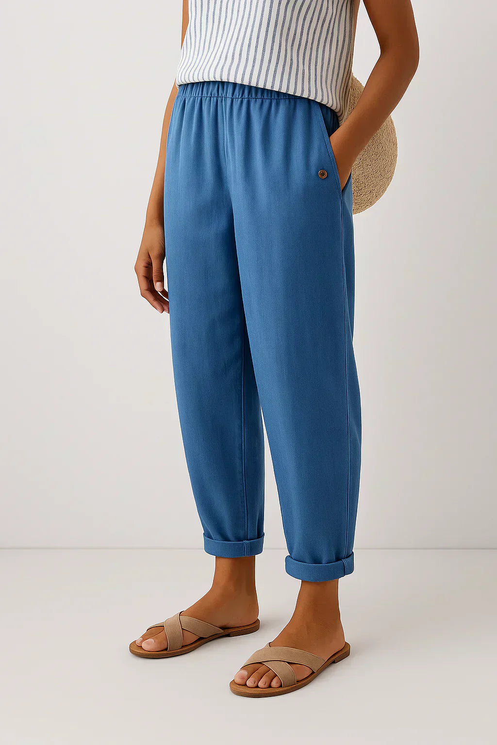 Maerelle | Comfortabele damesbroek met wijde pijpen – Casual broek