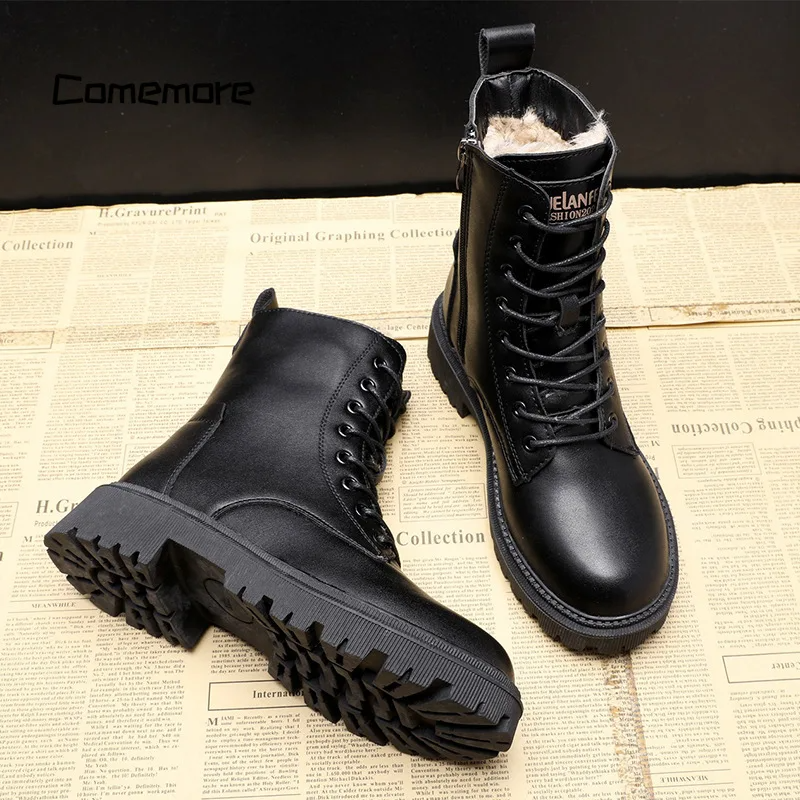 ArcticStep | Chique winter leren enkellaarsjes